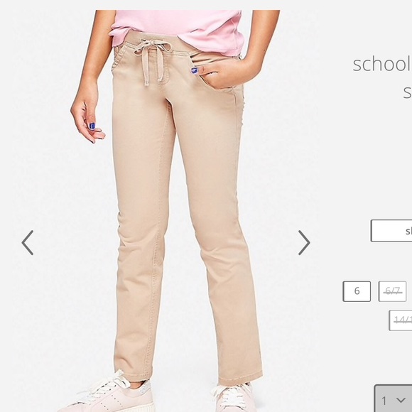 Justice Big Girl Uniform Pants - Picture 1 of 2